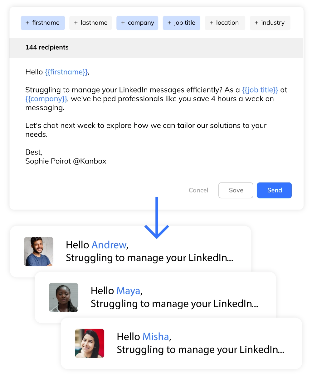 Modèles de messages LinkedIn optimisés pour la génération de leads